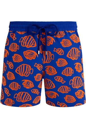 Vilebrequin Flocked Fishy Vibes Badeshorts