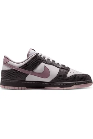 Nike Dunk Low SE "Medium Ash/Violet Snakeskin" Sneakers