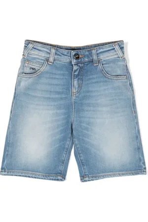 Emporio Armani Jeans-Shorts mit Logo-Schild