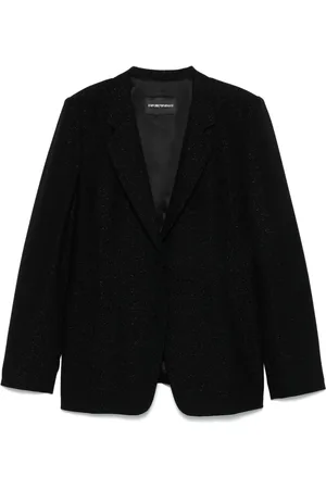 Emporio Armani Krepp-Blazer mit Lurex-Detail