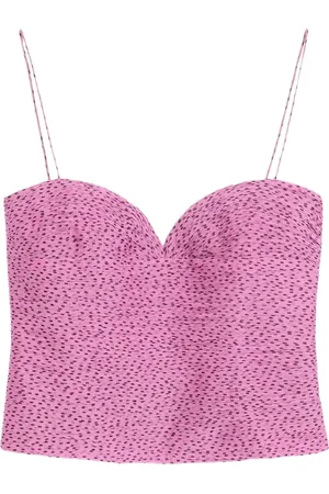 VALENTINO GARAVANI Chiffonoberteil mit Plusdepois-Print