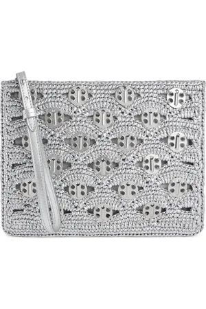 Paco rabanne Clutch aus Raffiabast