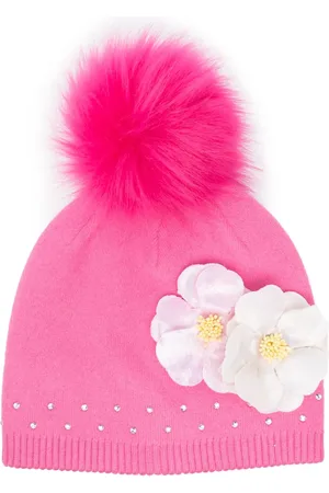 MONNALISA Beanie mit Blumenapplikation