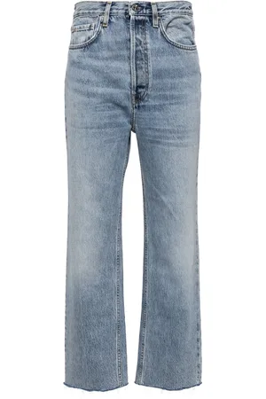 Totême Straight-Leg-Jeans mit Tragefalten