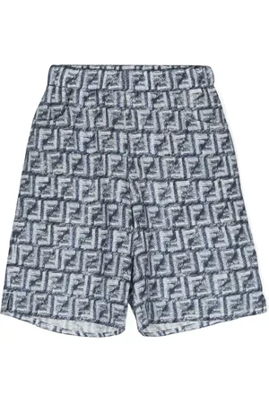 Fendi Bermudas aus Leinen mit FF-Print