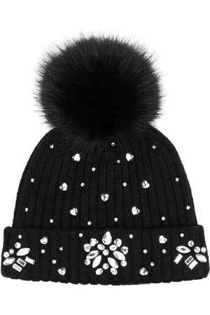 MONNALISA Gerippte Beanie mit Kristallen