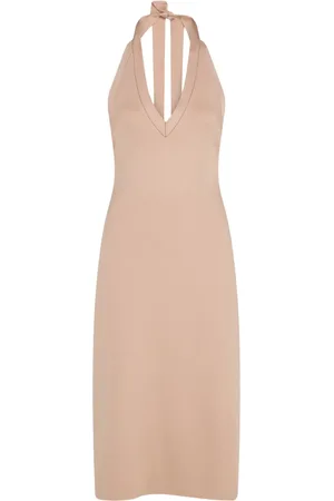 Salvatore Ferragamo Gestricktes Neckholder-Kleid