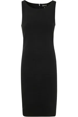 Emporio Armani Midikleid aus Ottoman-Jersey