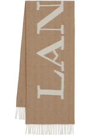 Lanvin Schal mit Fischgrätenmuster