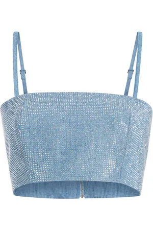 Cinq A Sept Cropped-Oberteil mit Perlen