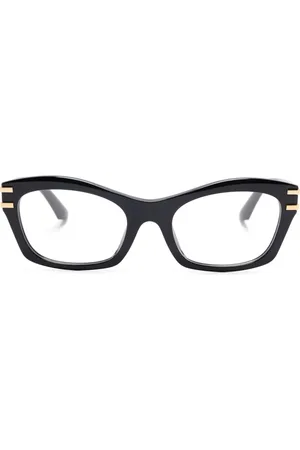 Dolce & Gabbana Brille mit Logo-Schild