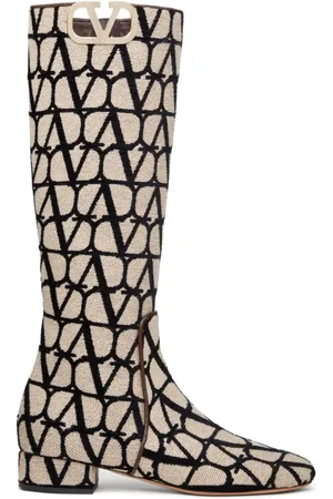 VALENTINO GARAVANI Toile Iconographe Stiefel