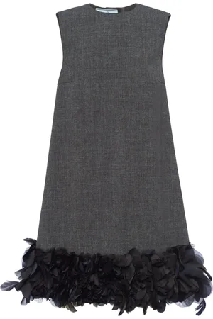 Prada Minikleid mit Federn