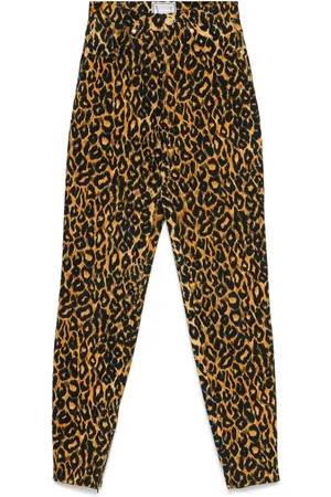VERSACE 2000s Jeans mit Leoparden-Print