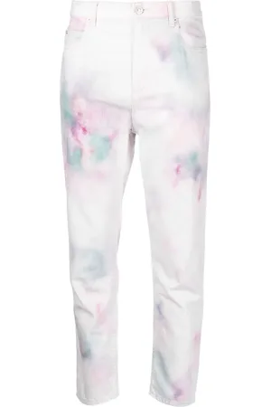 Marant Etoile Cropped-Hose mit abstraktem Print