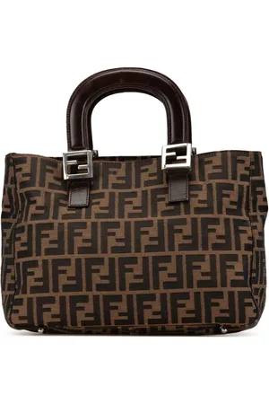Fendi 2000-2024 kleine Zucca Twins Tote Bag aus Canvas