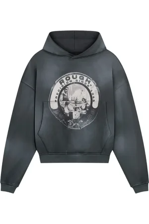 ROUGH. Hoodie mit grafischem Print