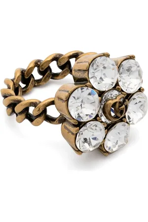 Gucci GG Ring mit Kristallen