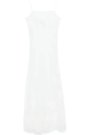 CARINE GILSON Langes Camisole-Kleid aus Tüll