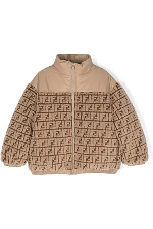 Fendi Daunen-Fleecejacke mit FF