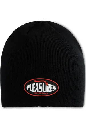 Pleasures Beanie mit Logo-Applikation