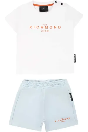 John Richmond Set aus T-Shirt und Shorts mit Logo
