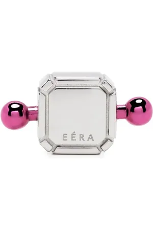 Eera 18kt Square Bar Weißgoldohrstecker
