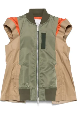 SACAI Twill-Weste aus Gabardine