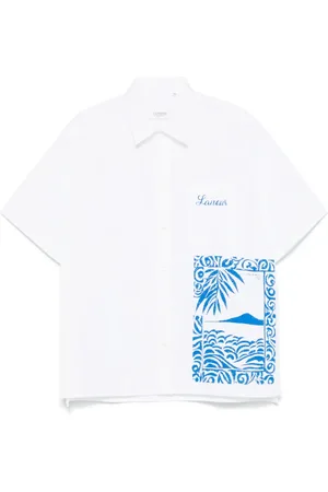 LANEUS Hemd mit Logo-Print