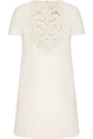 VALENTINO GARAVANI Crepe Couture Minikleid mit Stickerei