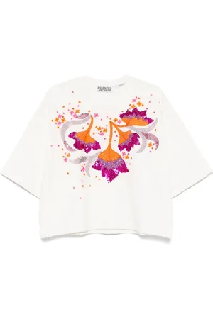 Essentiel Antwerp T-Shirt mit Paillettenverzierung
