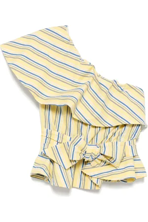 Stella Jean Asymmetrisches Top mit Streifen