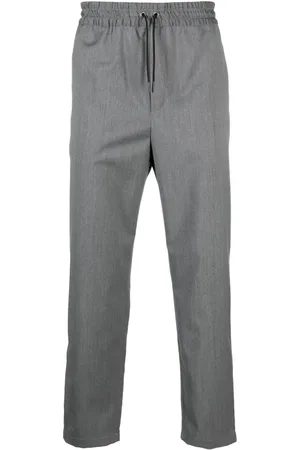 Maison Kitsuné Melierte Hose mit Kordelzug