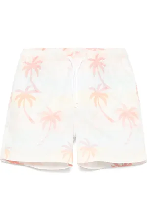 PATACHOU Badeshorts mit Palmen-Print
