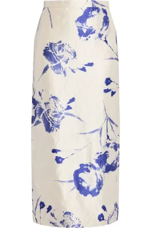 Erdem Midirock mit Blumen-Print