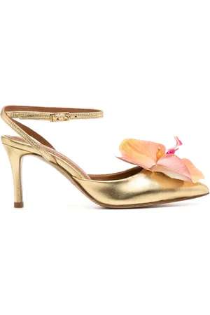 Alameda Turquesa Flower Pumps 85mm