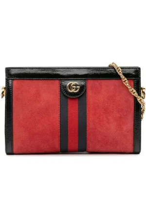 Gucci 2016-2025 kleine Ophidia Chain Umhängetasche aus Wildleder