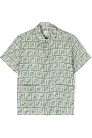 Fendi Leinenhemd mit FF-Print