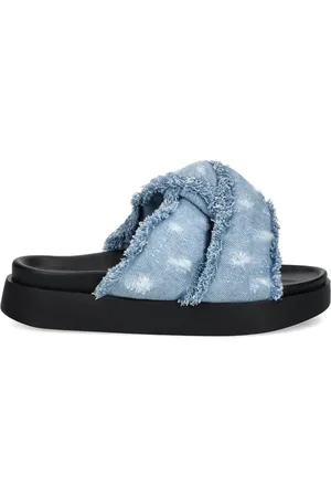 INUIKII Soft Crossed Jeans Pantoletten