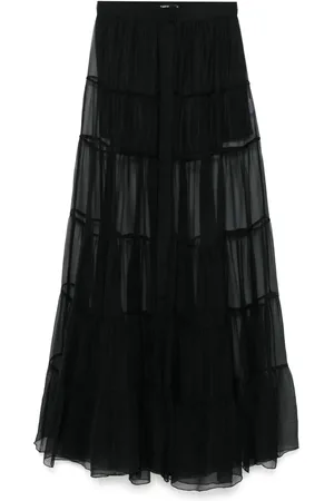 AMEN Maxirock aus Seidenchiffon