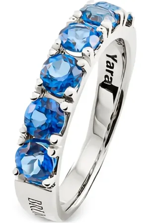 Brumani 18kt Yara Weißgoldring mit Topas