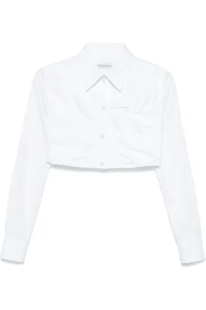 Viktor & Rolf Cropped-Hemd mit Falten