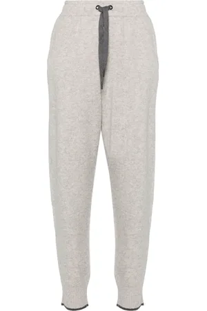 Brunello Cucinelli Halbhohe Hose aus Kaschmir