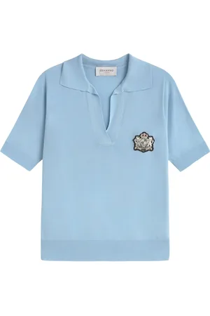 Ermanno Firenze Poloshirt mit Logo-Stickerei