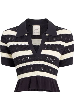 Cinq A Sept Gestreiftes Cropped-Top