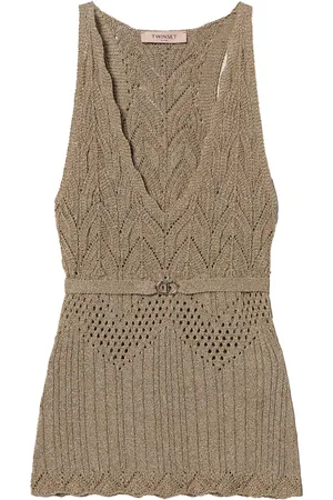 Twin-Set Top mit Lurex-Detail