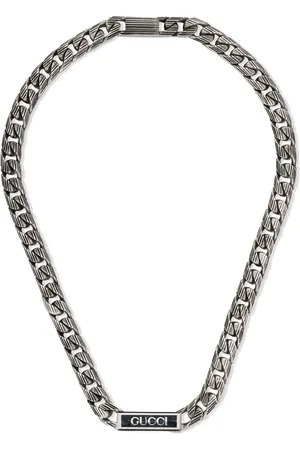 Gucci Emaillierte Halskette mit Logo