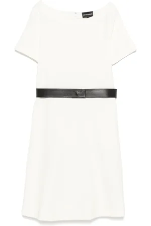 Emporio Armani Geripptes Midikleid