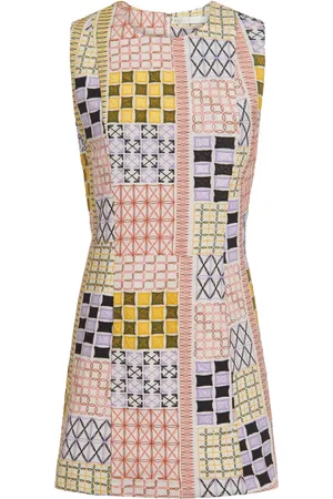 Marie Oliver Ärmelloses Sabrina Patchwork-Kleid
