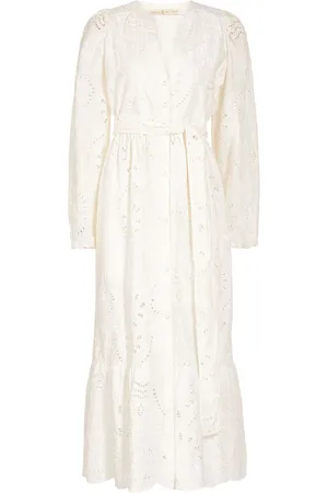 Marie Oliver Besticktes Hannon Midikleid